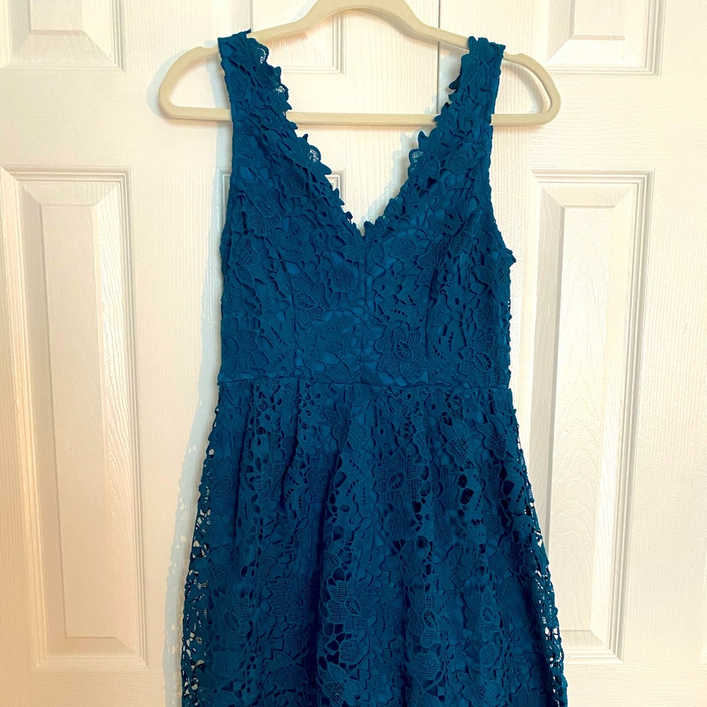 ASTR Teal Blue Midi Dress in M